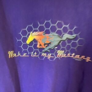 Purple unisex Ford Mustang sweatshirt